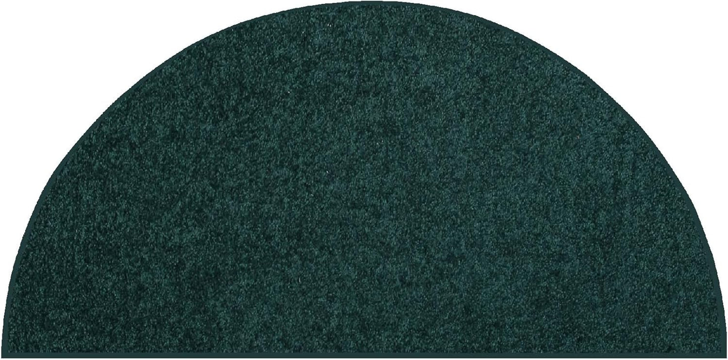 Ambiant Pet Friendly Solid Color Area Rug in Forest Green