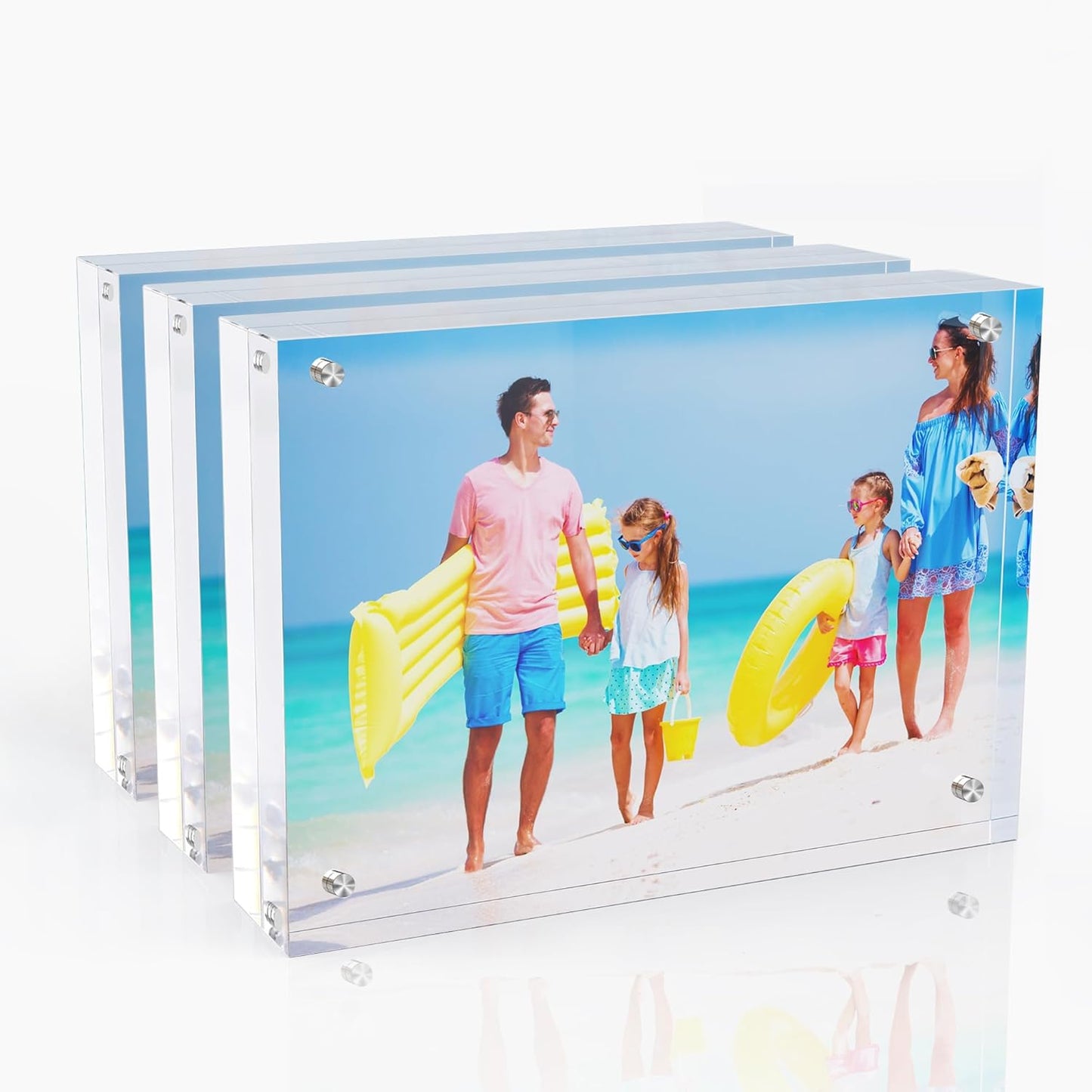 5x7 Inches Acrylic Picture Frames 3 Pack for Stunning Displays