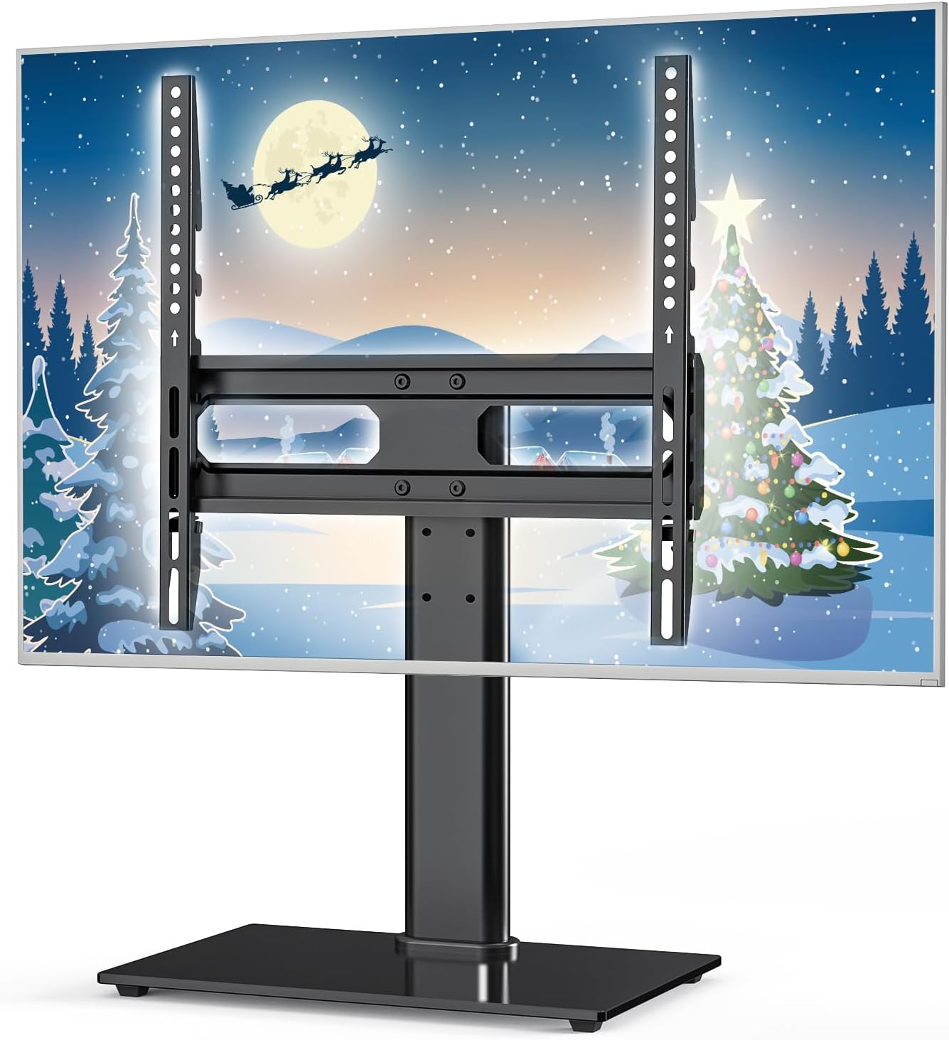 DUMOS Adjustable TV Stand - Up to 99 LBS 26-55 - Perfect for Home Entertainment