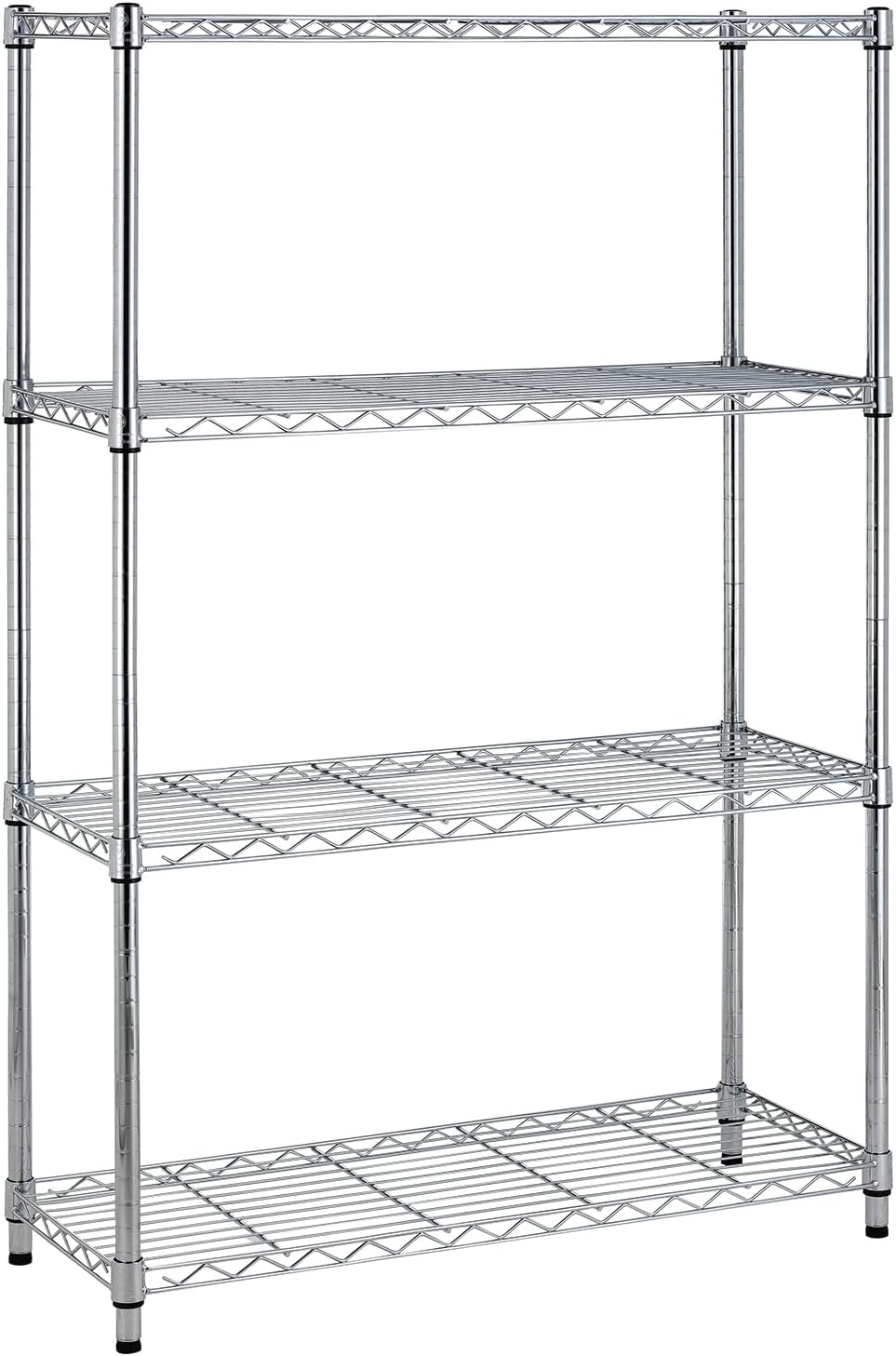 4-Tier Wire Shelf for Heavy-Duty Storage and Organization