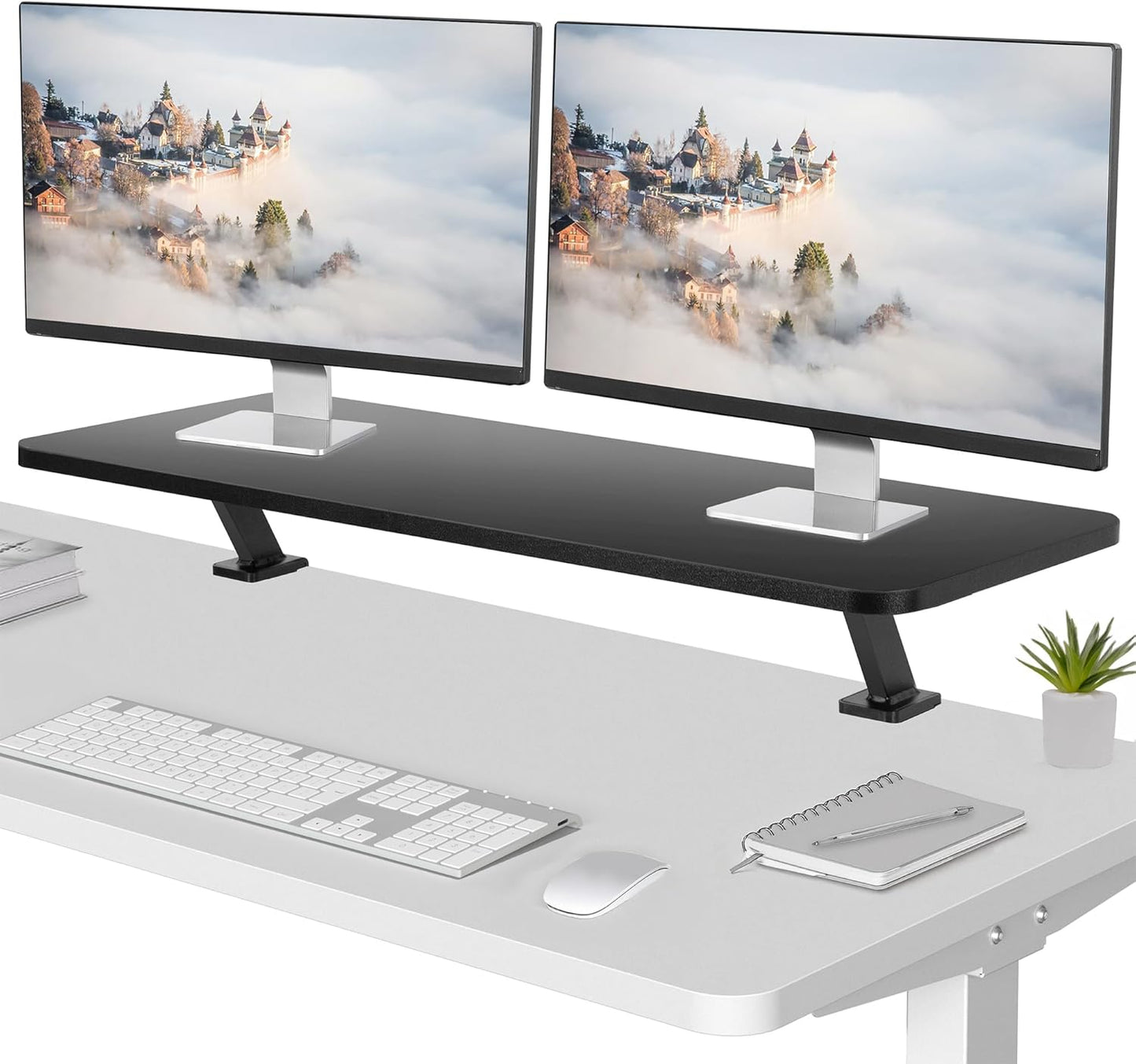 Maximize Desk Space with VIVO 40 Dual Monitor Stand
