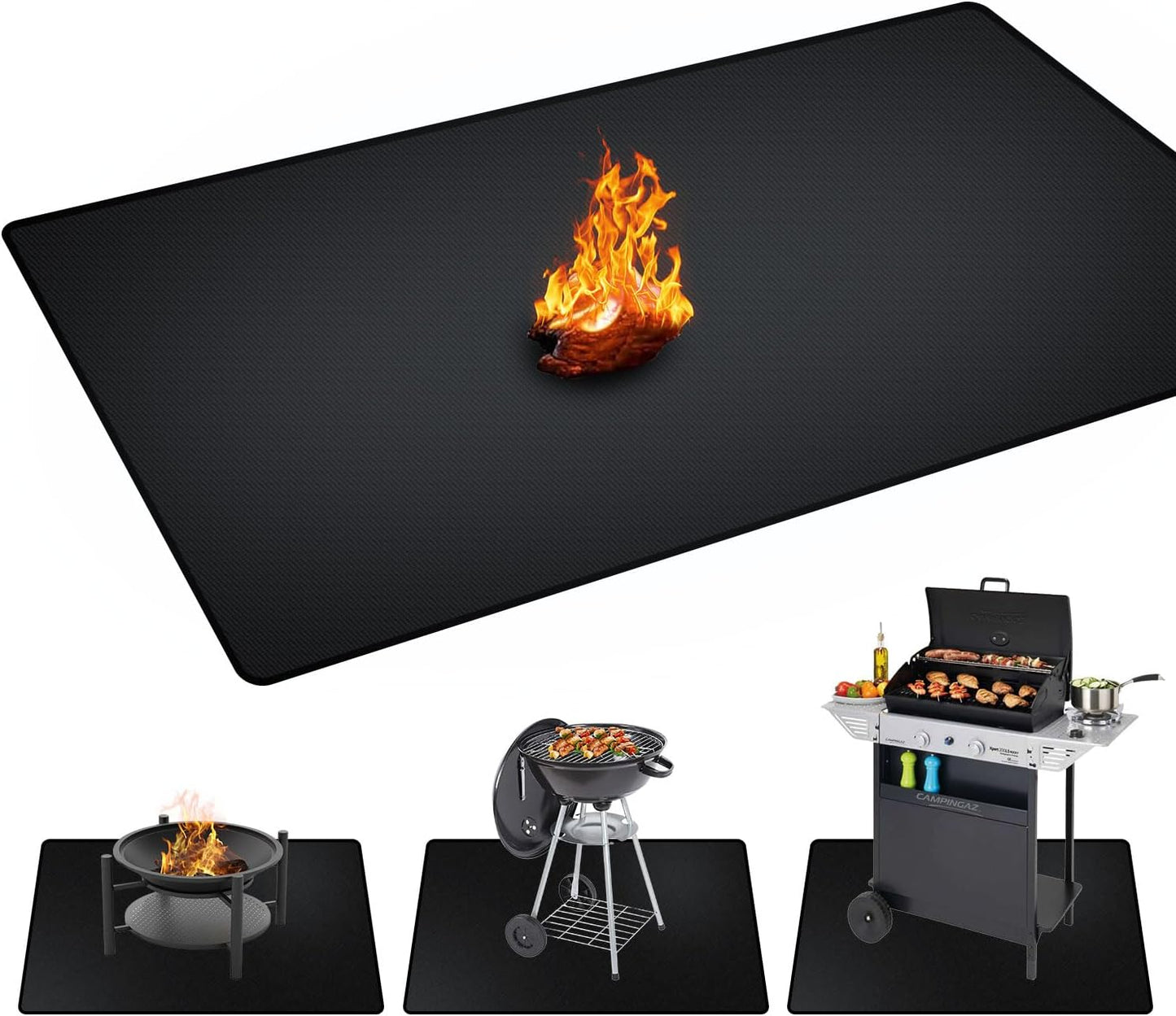 75 x 48 inch Under Grill Mats for Outdoor Grill Protection