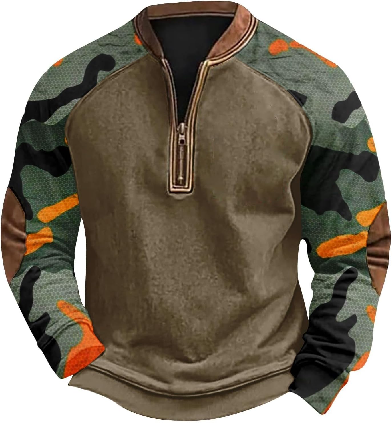 Vintage Camo Hoodie for Men