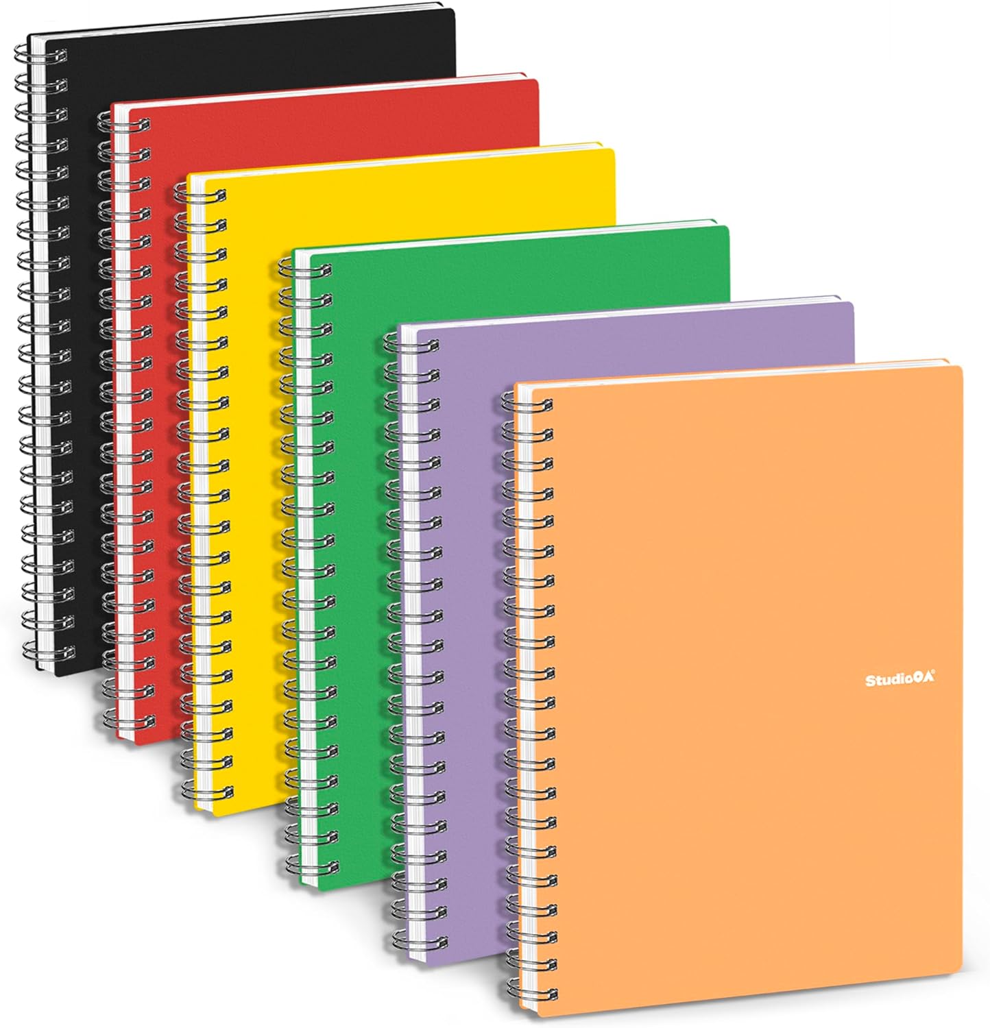 6-Pack College Ruled Spiral Notebooks - Durable & Cute for Women