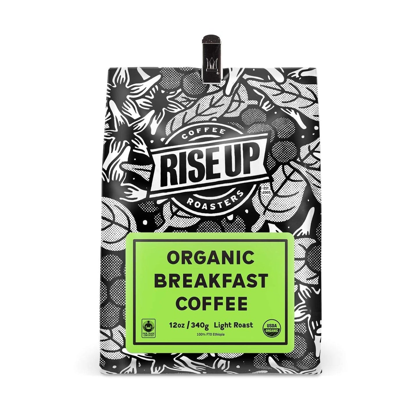 Fair Trade Organic Breakfast Coffee - 12oz Whole Bean