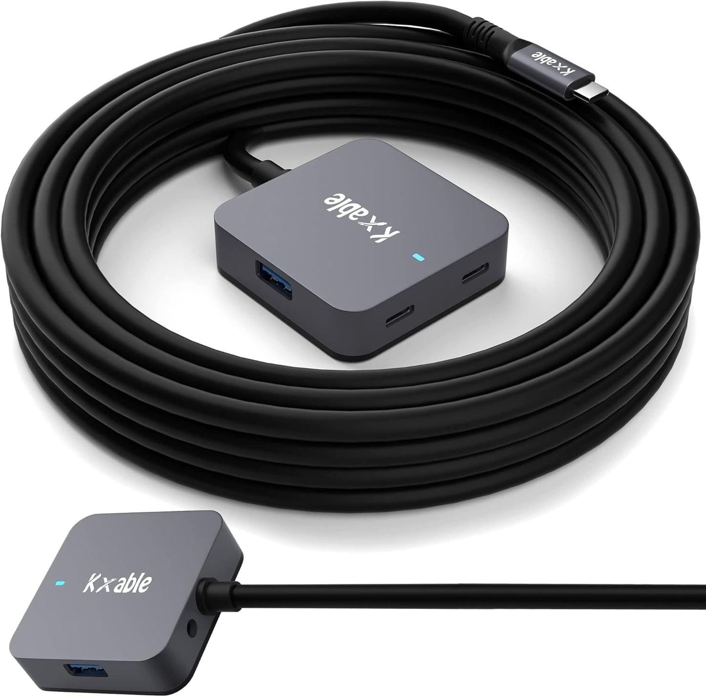 Upgrade USB C Hub with 4 Ports and 25FT Extension Cable