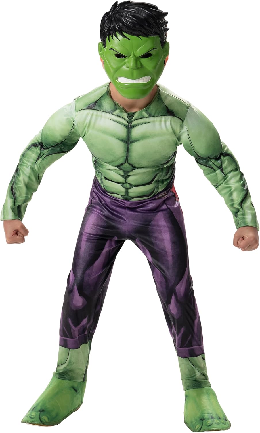 Marvel Boys Deluxe Hulk Costume for Kids - Incredible Hulk Fun