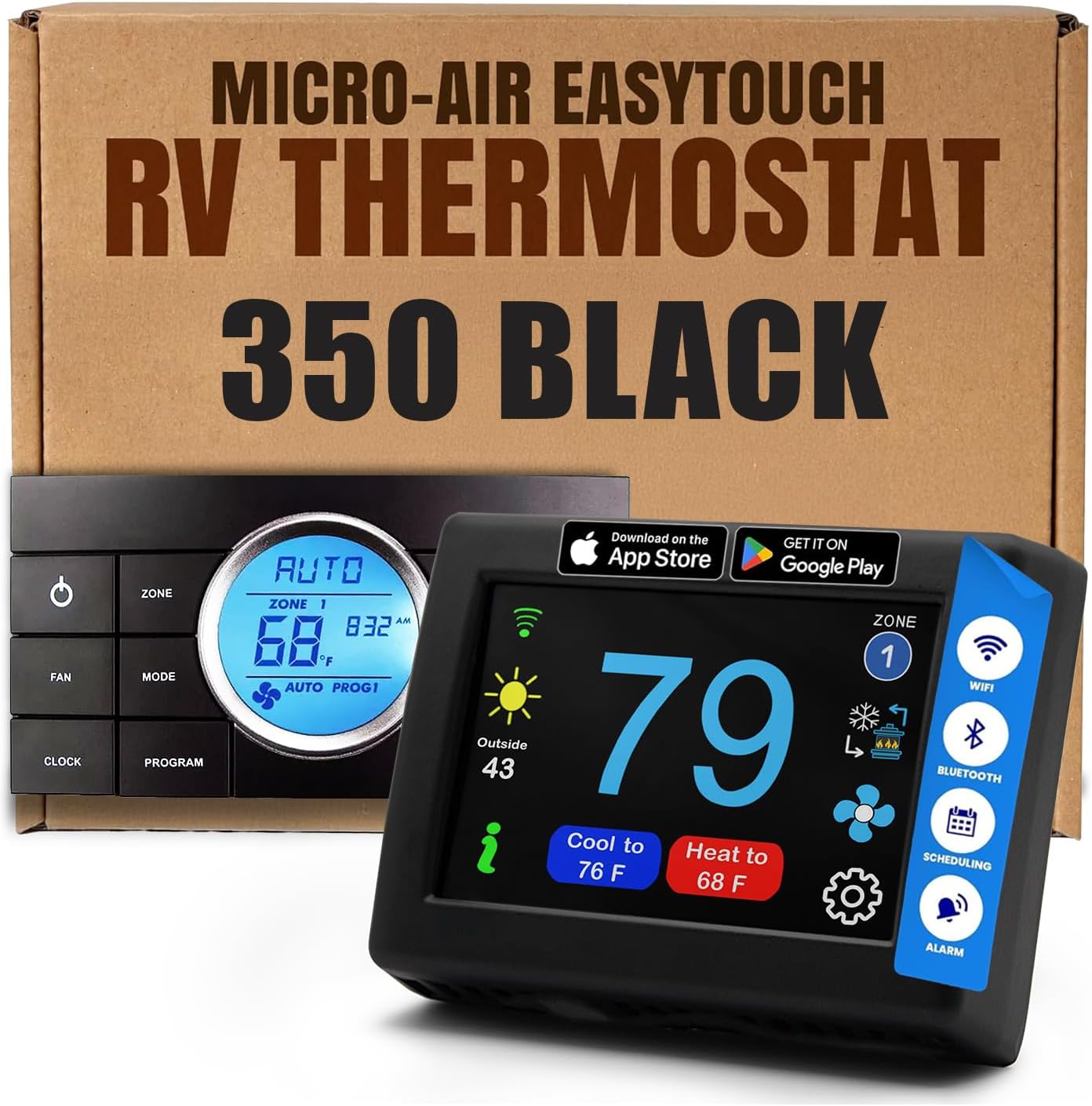 MICRO-AIR EasyTouch Digital RV Thermostat for Ultimate Comfort