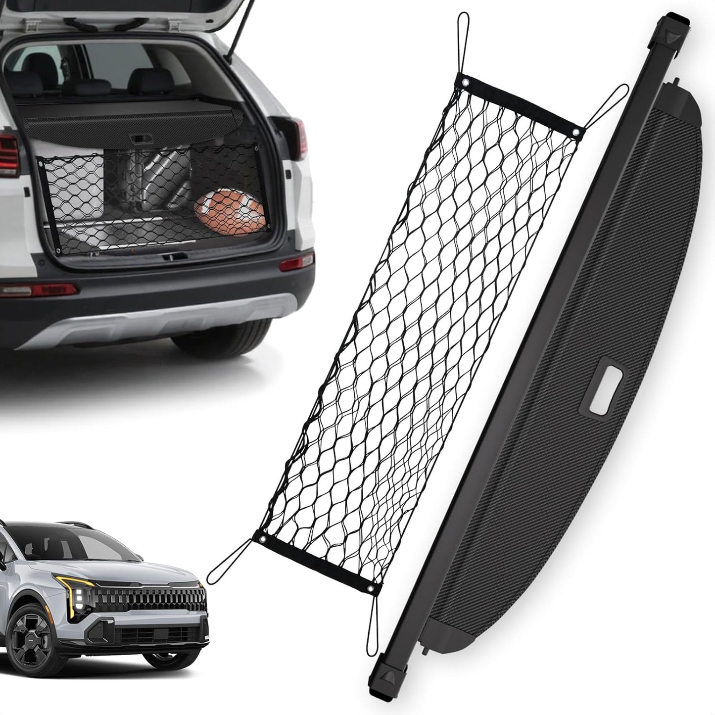 Retractable Leather Trunk Cover for Kia Sportage 2023-2026