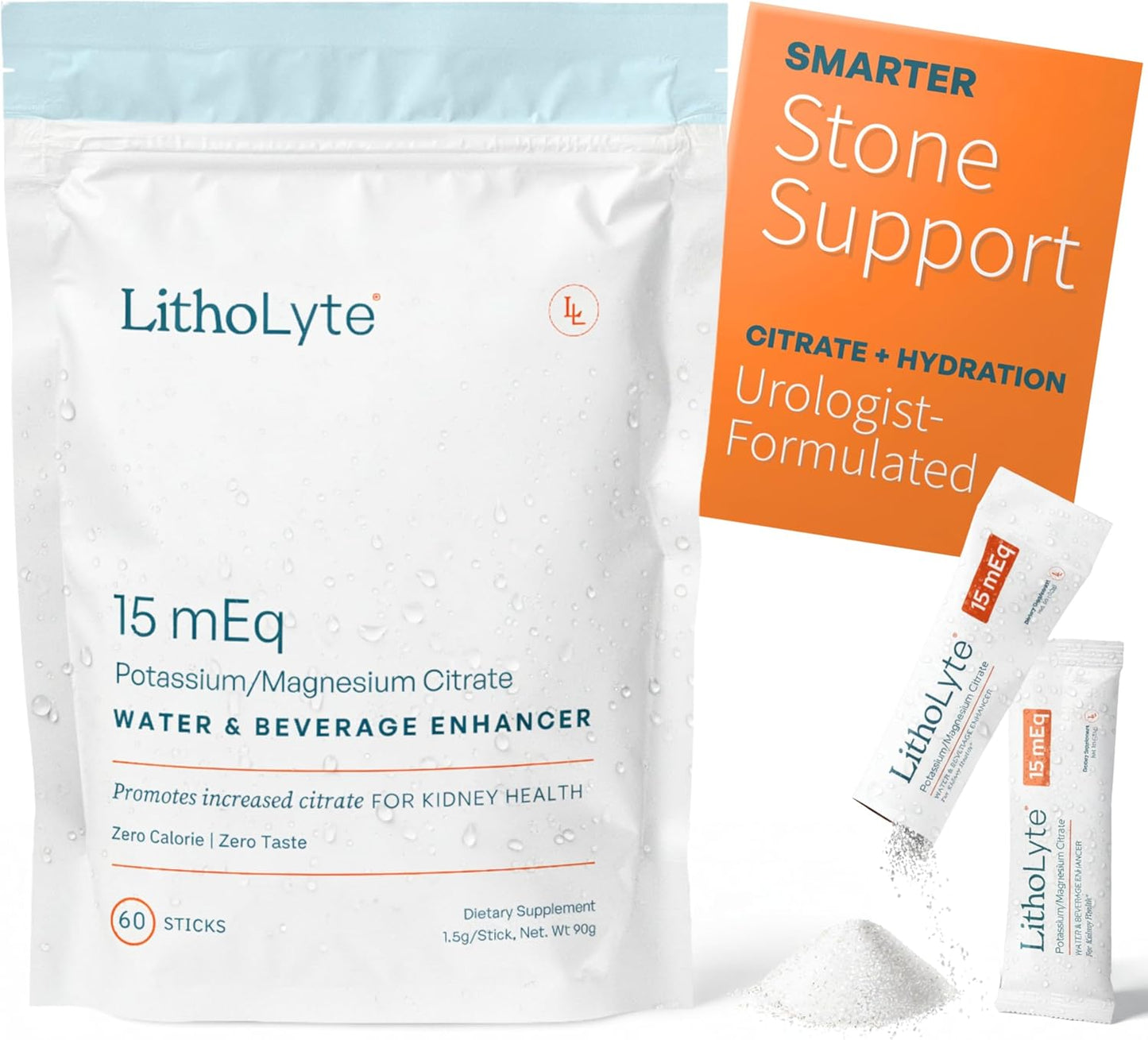 15 mEq Water & Beverage Enhancer for Kidney Health Support