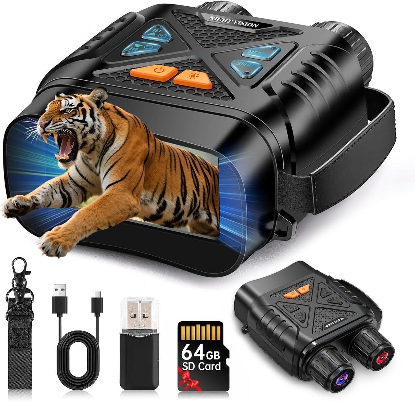 Night Vision Goggles for Adults with 10X Digital Zoom and Infrared