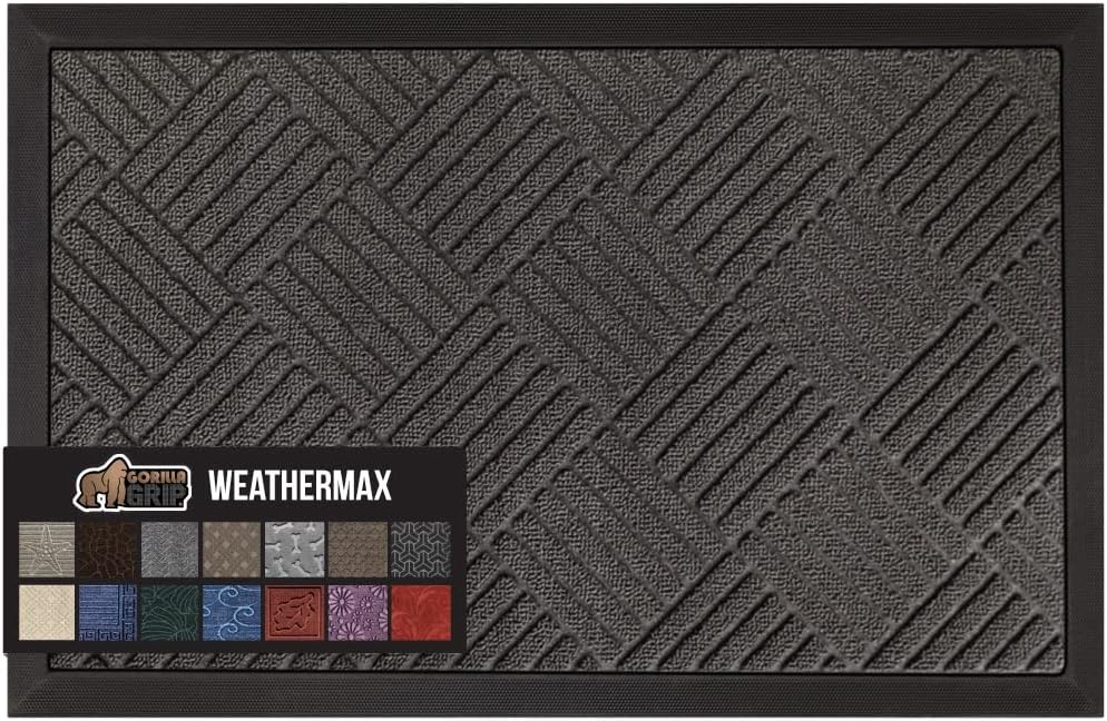 GORILLA GRIP Waterproof All-Season WeatherMax Doormat for Home