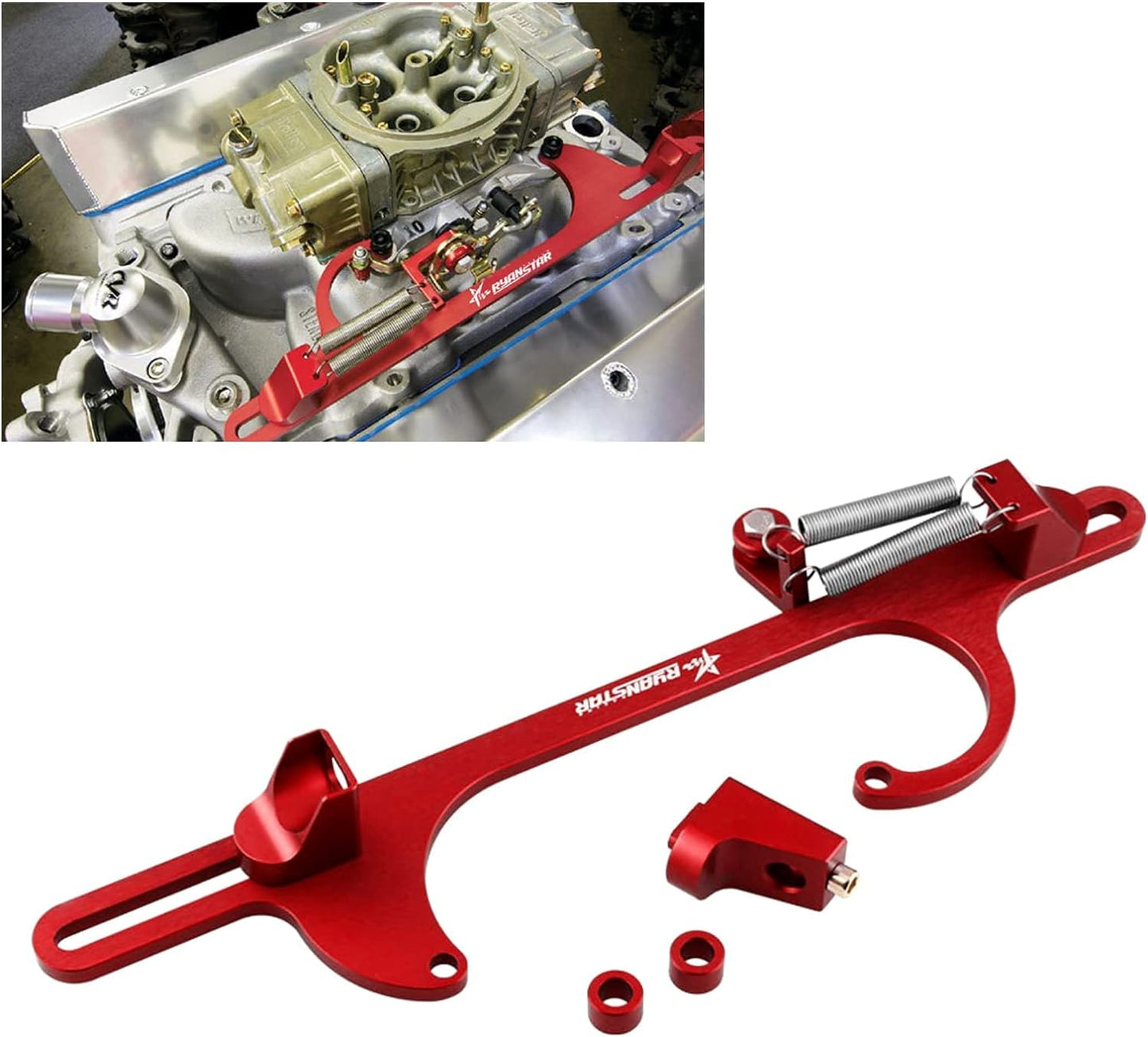RYANSTAR Billet Aluminum Throttle Bracket - Red Racing Upgrade