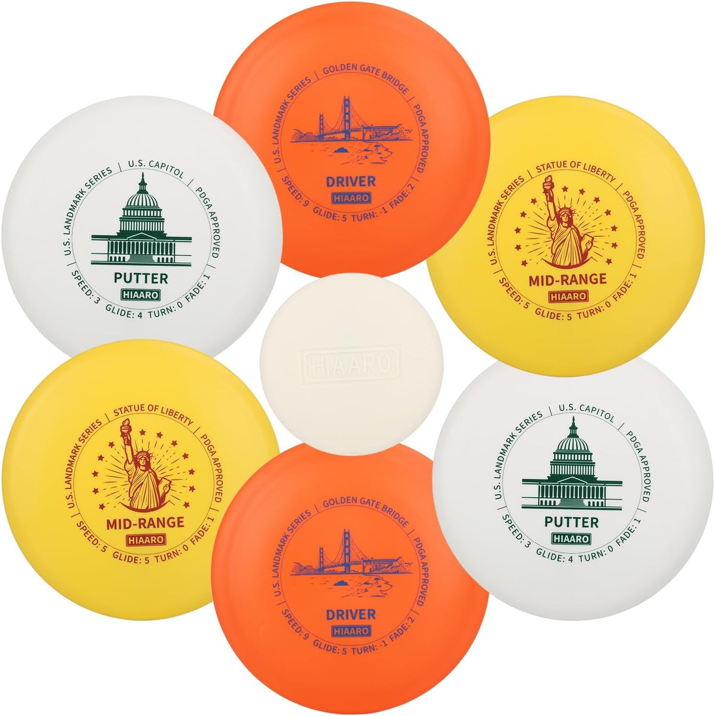 U.S. Landmark Disc Golf Set | PDGA Approved | Complete Starter Kit