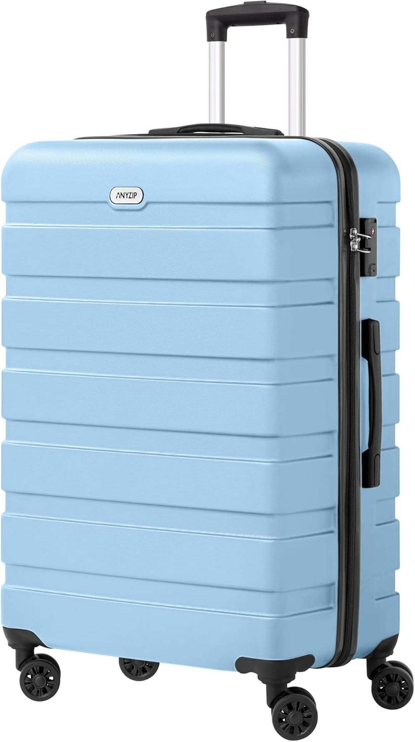 AnyZip Lightweight 28 Inch Hardside Suitcase with TSA Lock