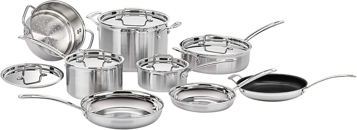 Cuisinart MultiClad Pro 13 Piece Cookware Set for Every Kitchen