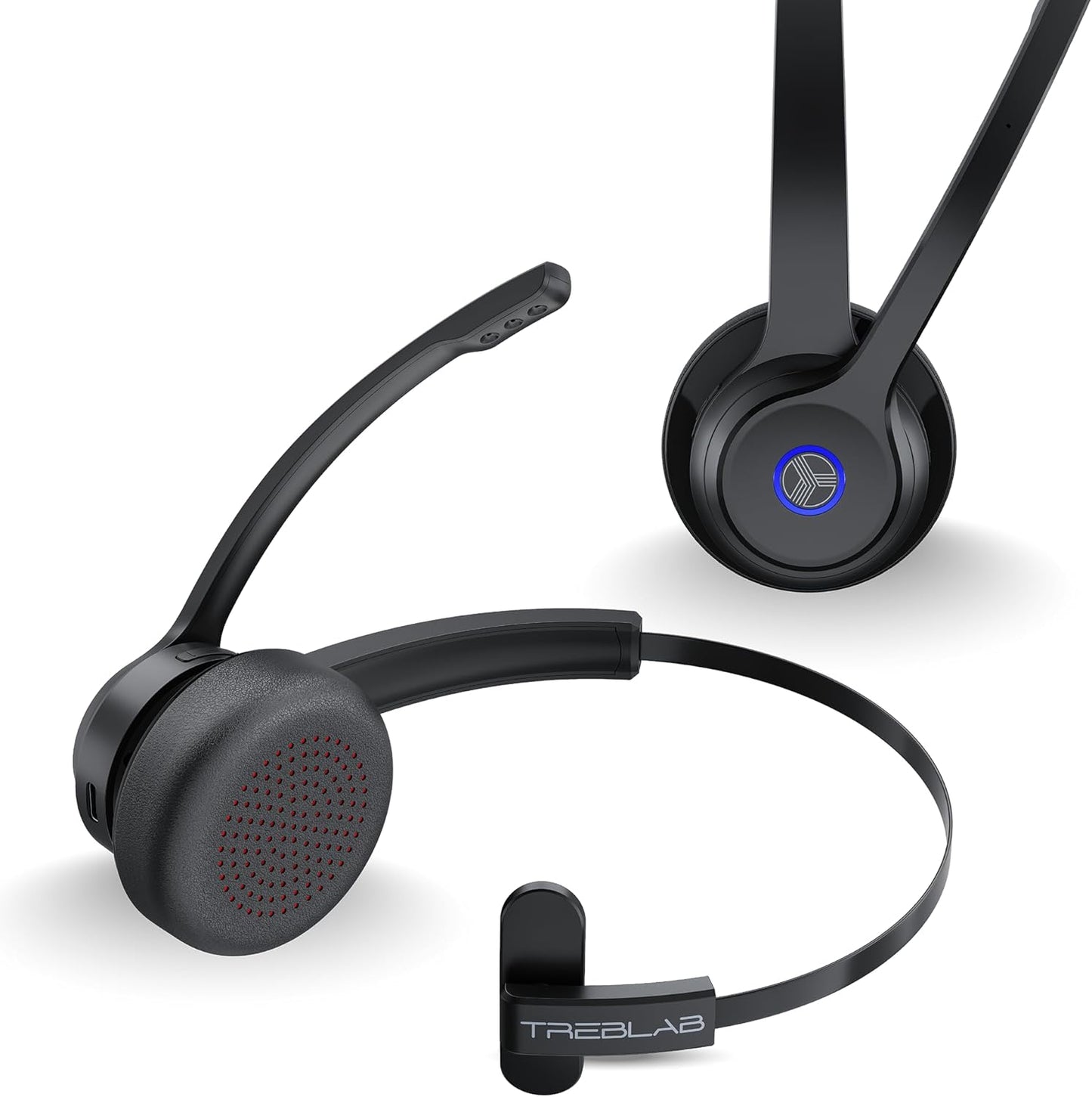 TREBLAB C7 Single Ear Bluetooth Headset - Clear Calls Anywhere