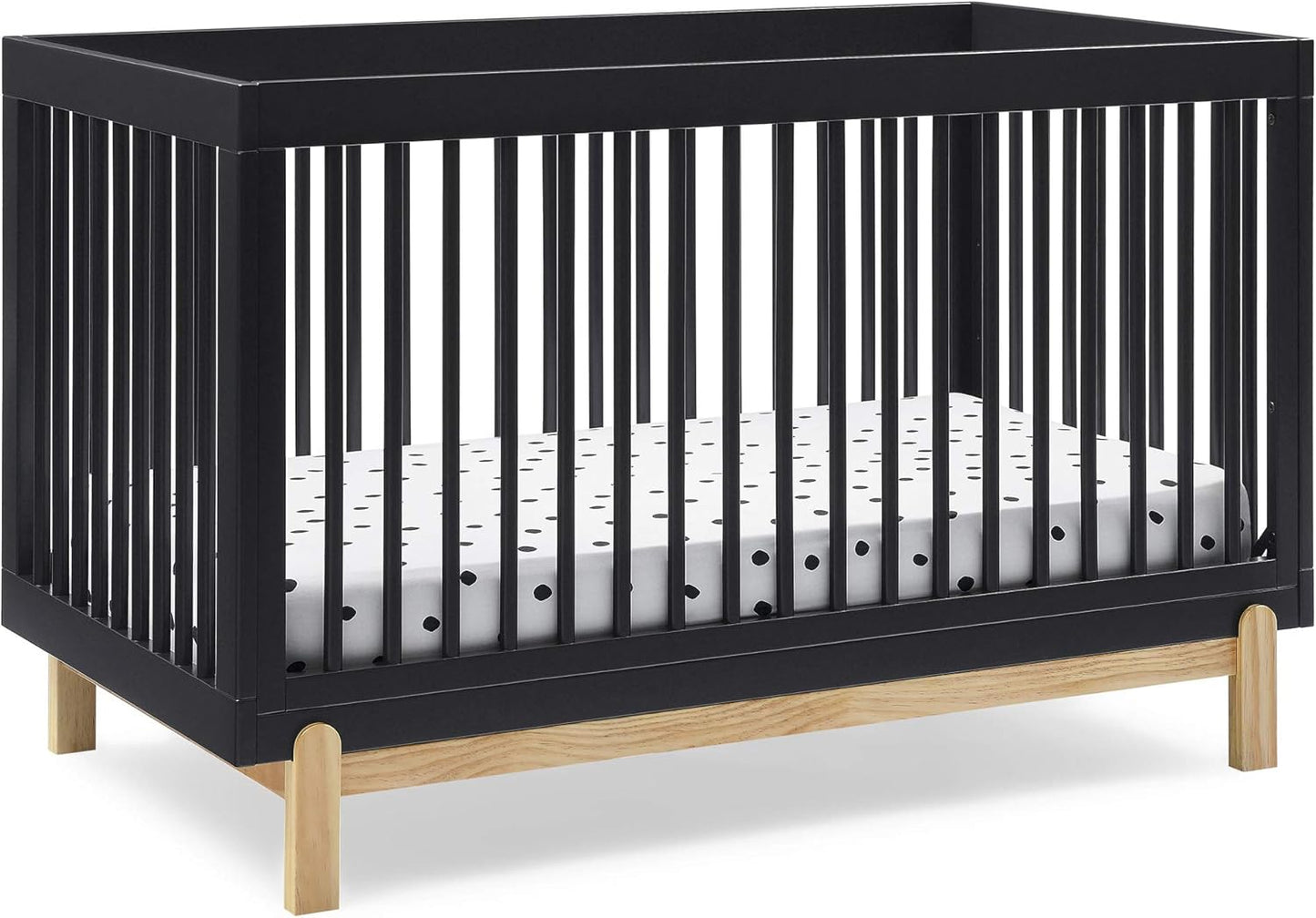 Delta Children Poppy 4-in-1 Convertible Crib in Midnight Grey