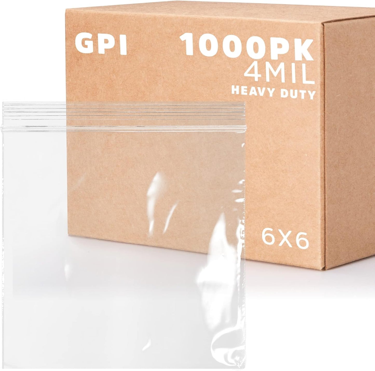 Clear Plastic Zip Sandwich Bags - Heavy Duty Reclosable Baggies