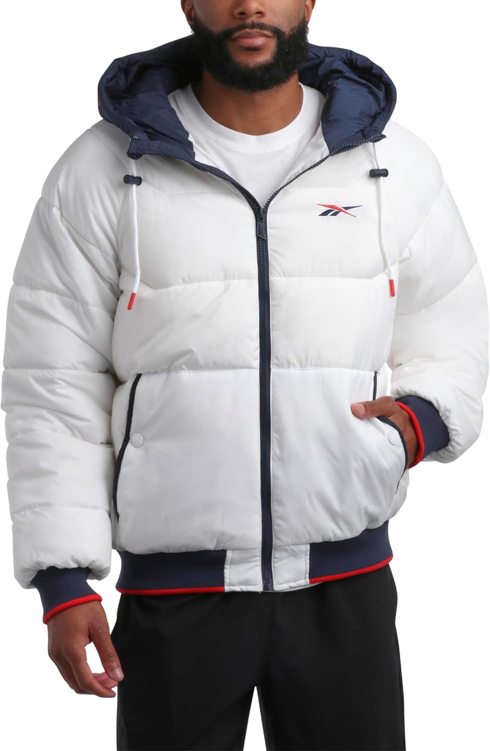 Reebok Men's Heavyweight Puffer - Weather Resistant Ski Jacket