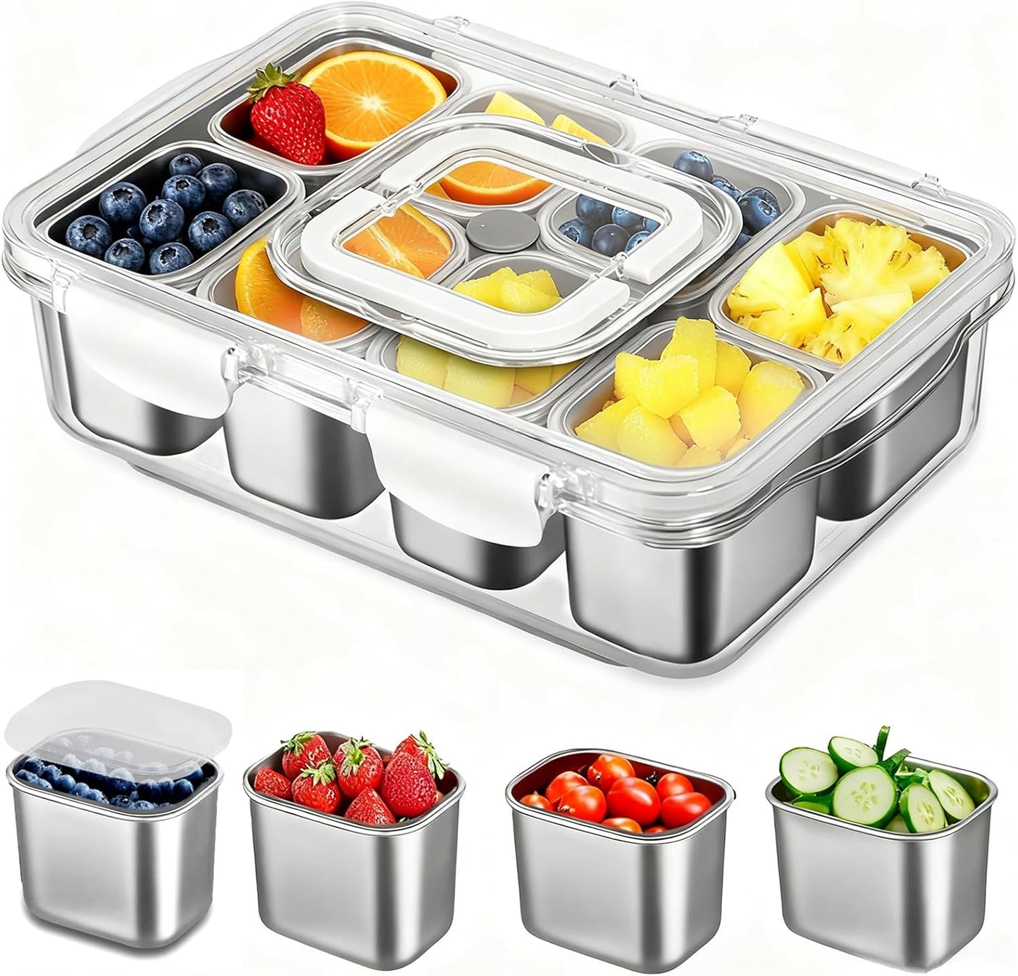 Stainless Steel Snackle Box Container for Organized Snacking