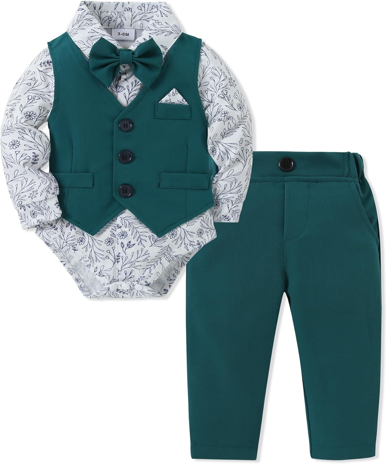 Stylish Baby Boy Clothes 4PCS Gentleman Dress Suit Set