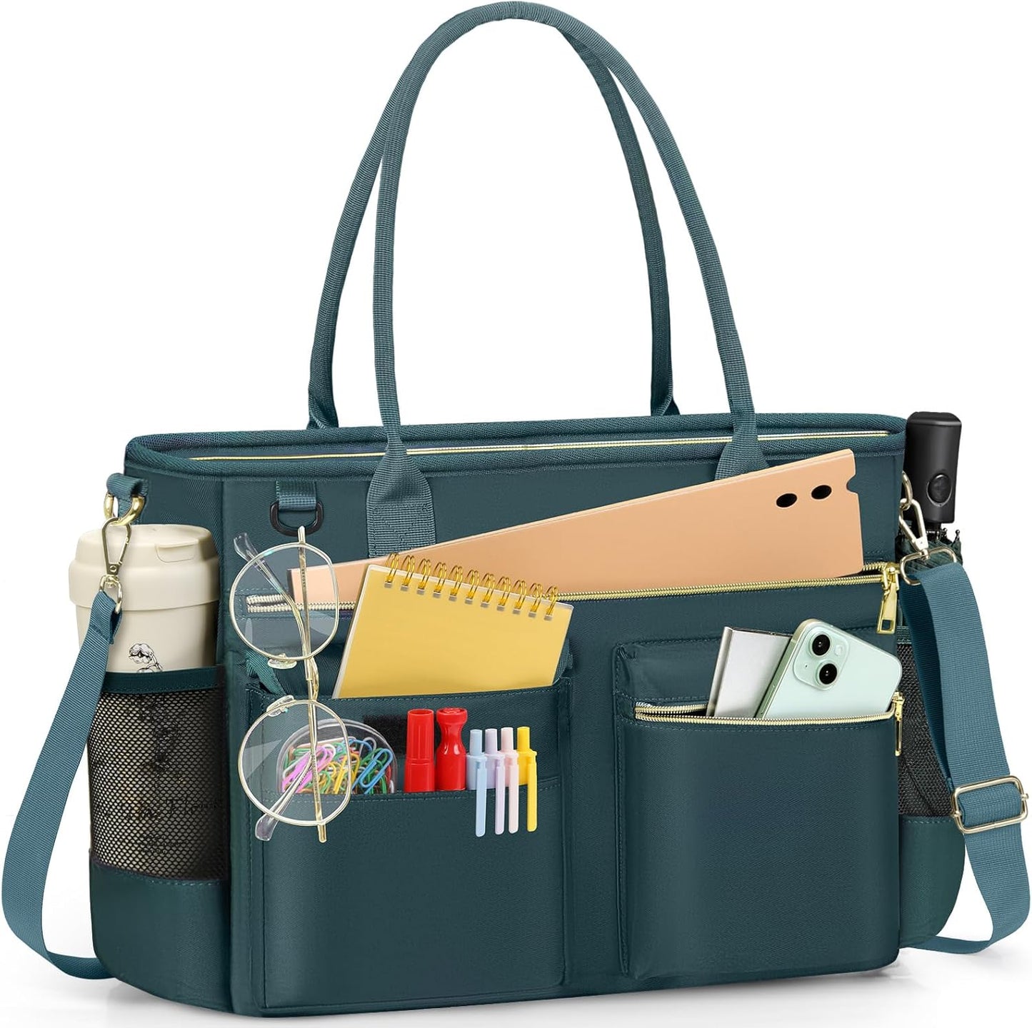 RAINSMORE Laptop Bag for Women - Stylish 15.6 Inch Tote