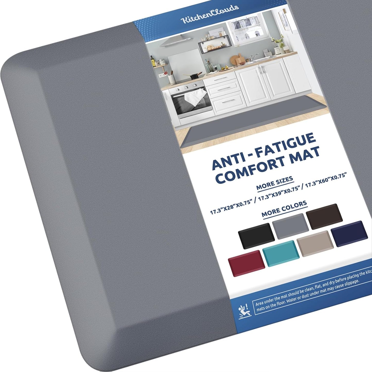 KitchenClouds Anti Fatigue Kitchen Mat for Comfort and Safety