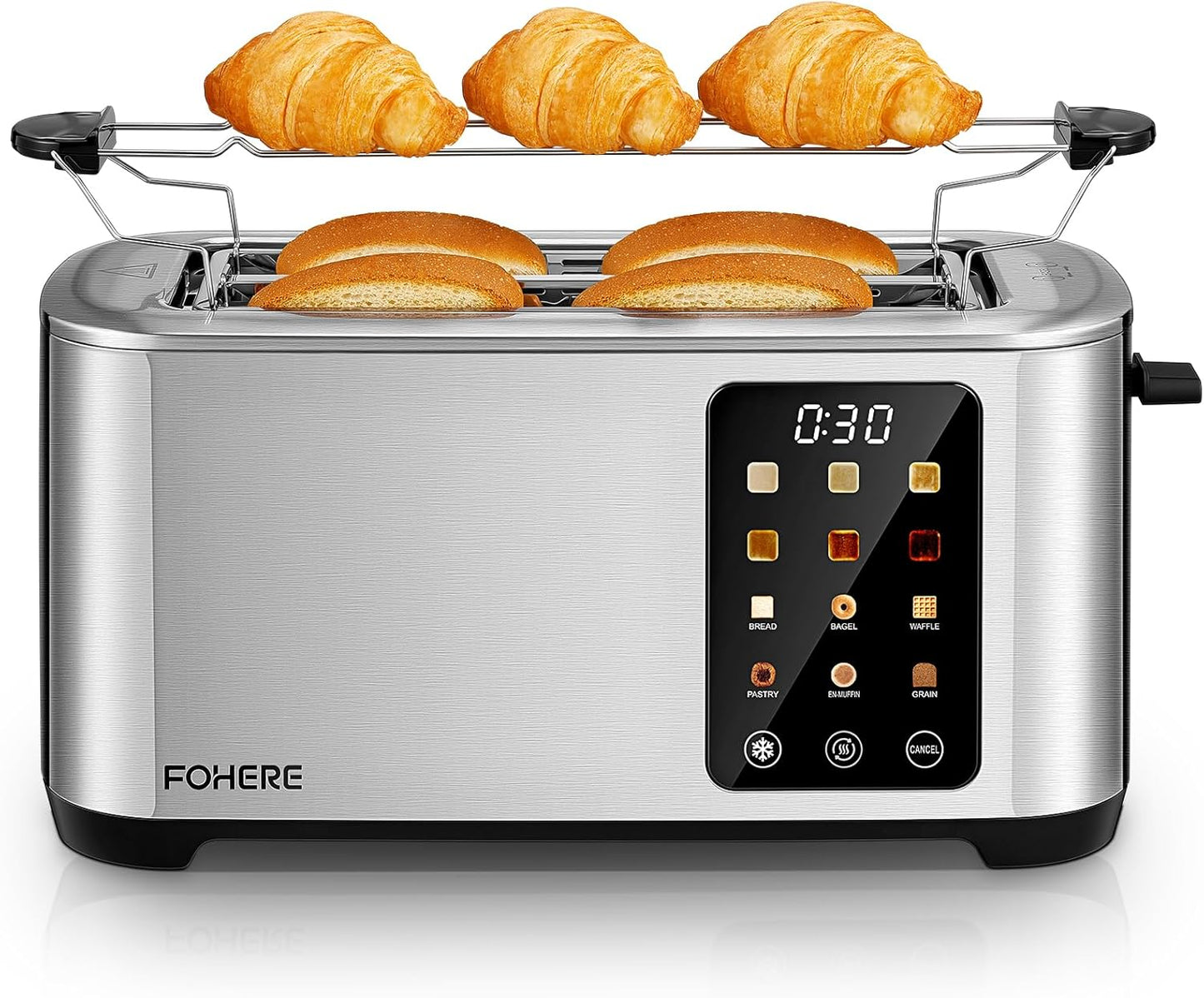 4 Slice Toaster with Touch Screen Control for Perfect Toast