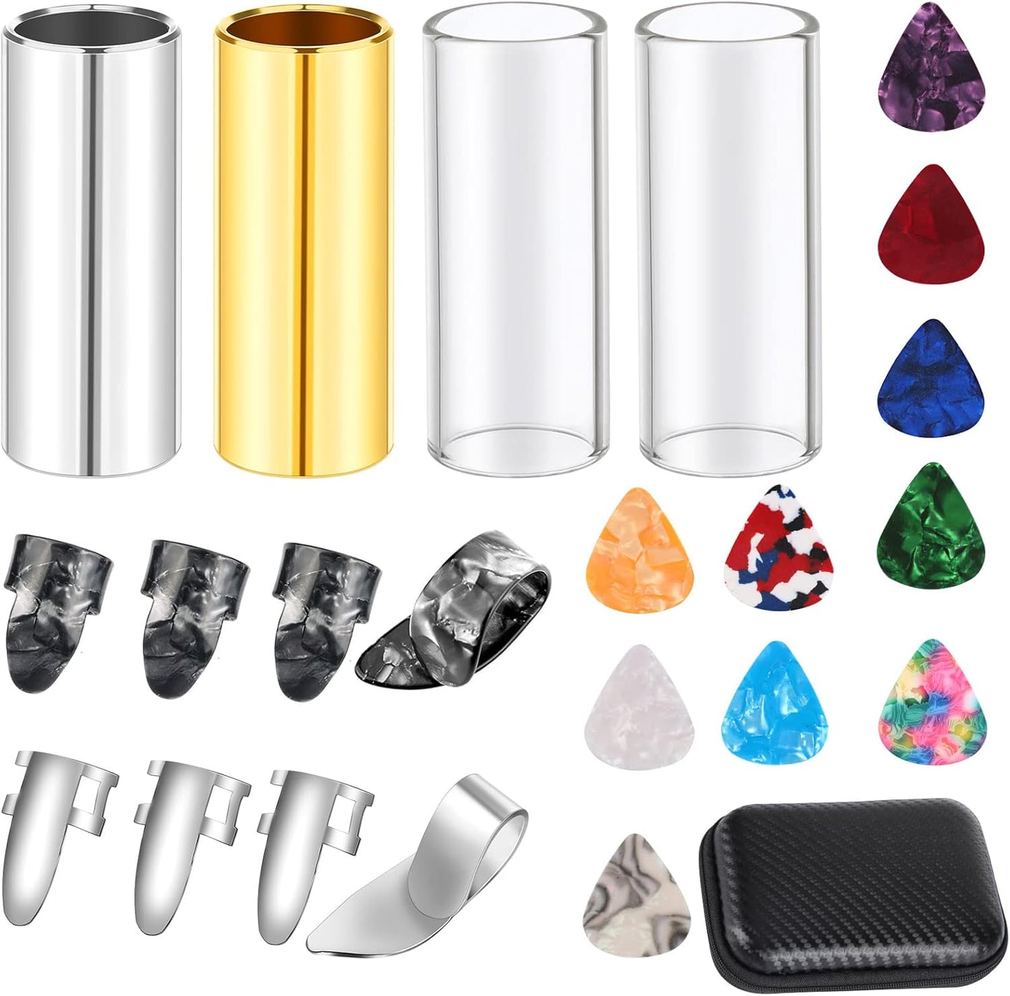 Augshy Guitar Slide & Picks Set - 17 Pcs of Premium Accessories!