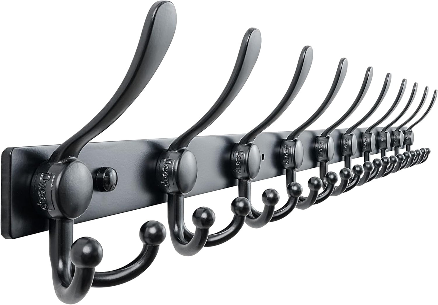 Dseap MaxStrong 2.0 Coat Rack Wall - Heavy-Duty Stainless Steel