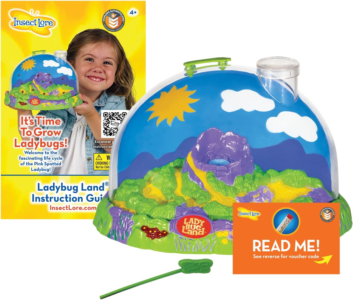 Insect Lore Ladybug Land Growing Kit for Fascinating Metamorphosis