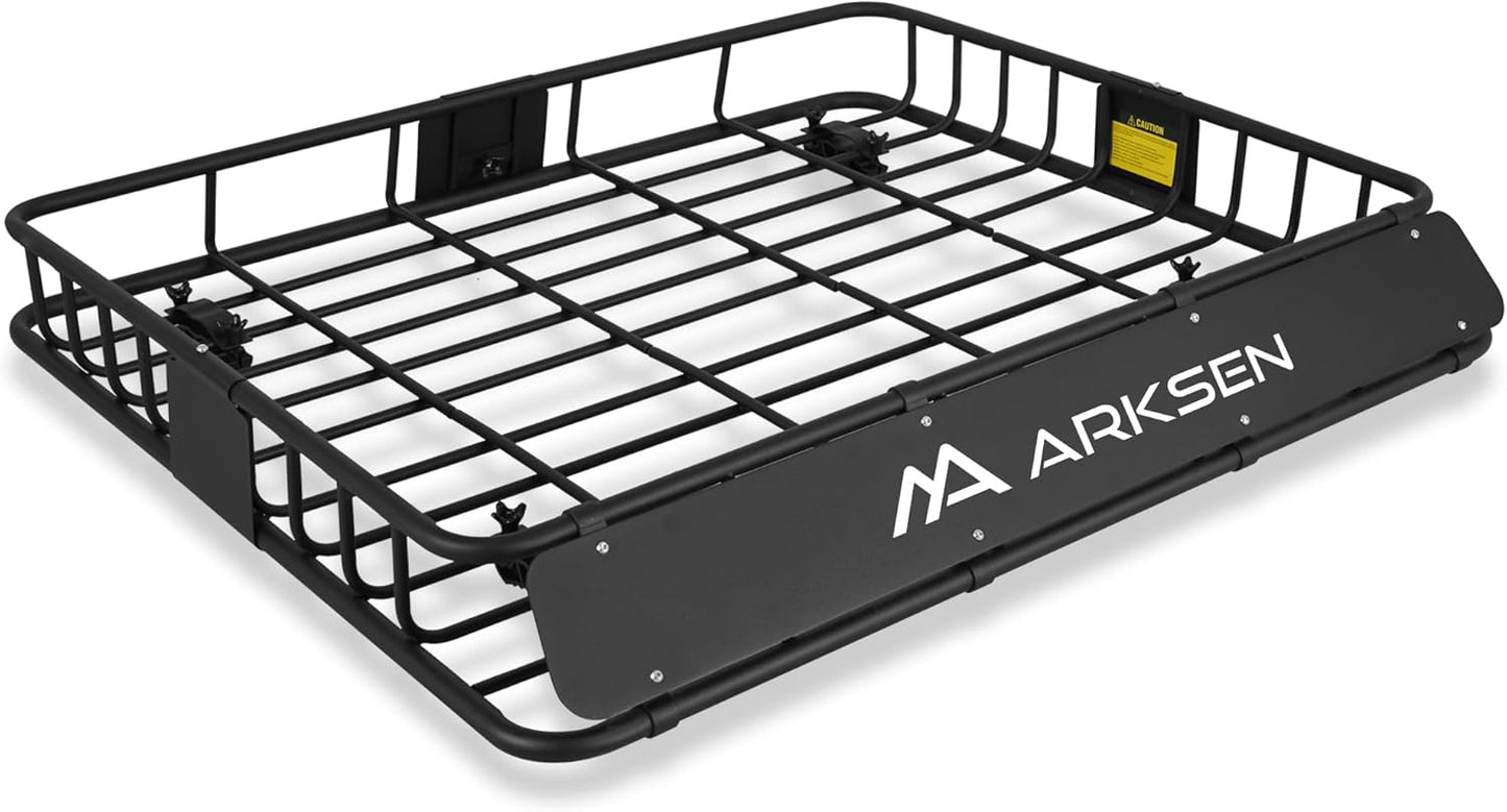ARKSEN Universal Extra Wide Heavy Duty Roof Rack Cargo Carrier