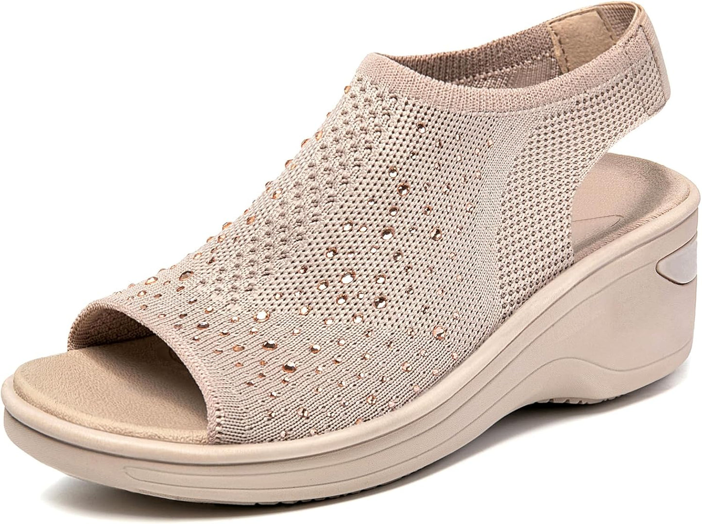 KOIMED Women's Comfortable Platform Walking Sandals for Summer