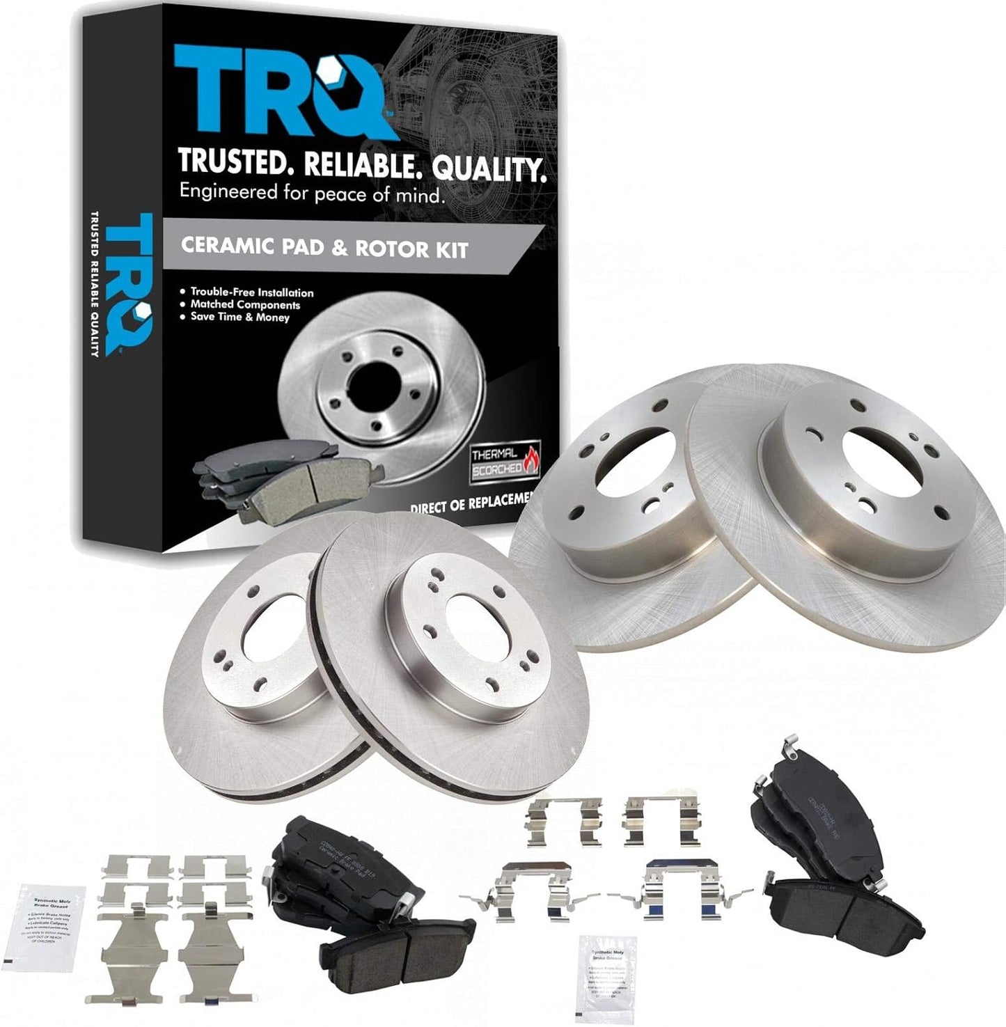 TRQ Brake Pad & Rotor Kit for 2000-2001 INFINITI I30