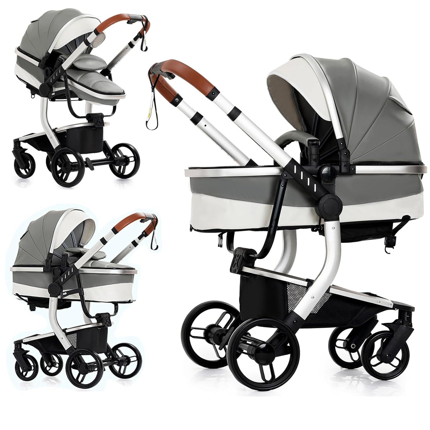 Versatile 2 in 1 Baby Stroller with Bassinet for Newborns