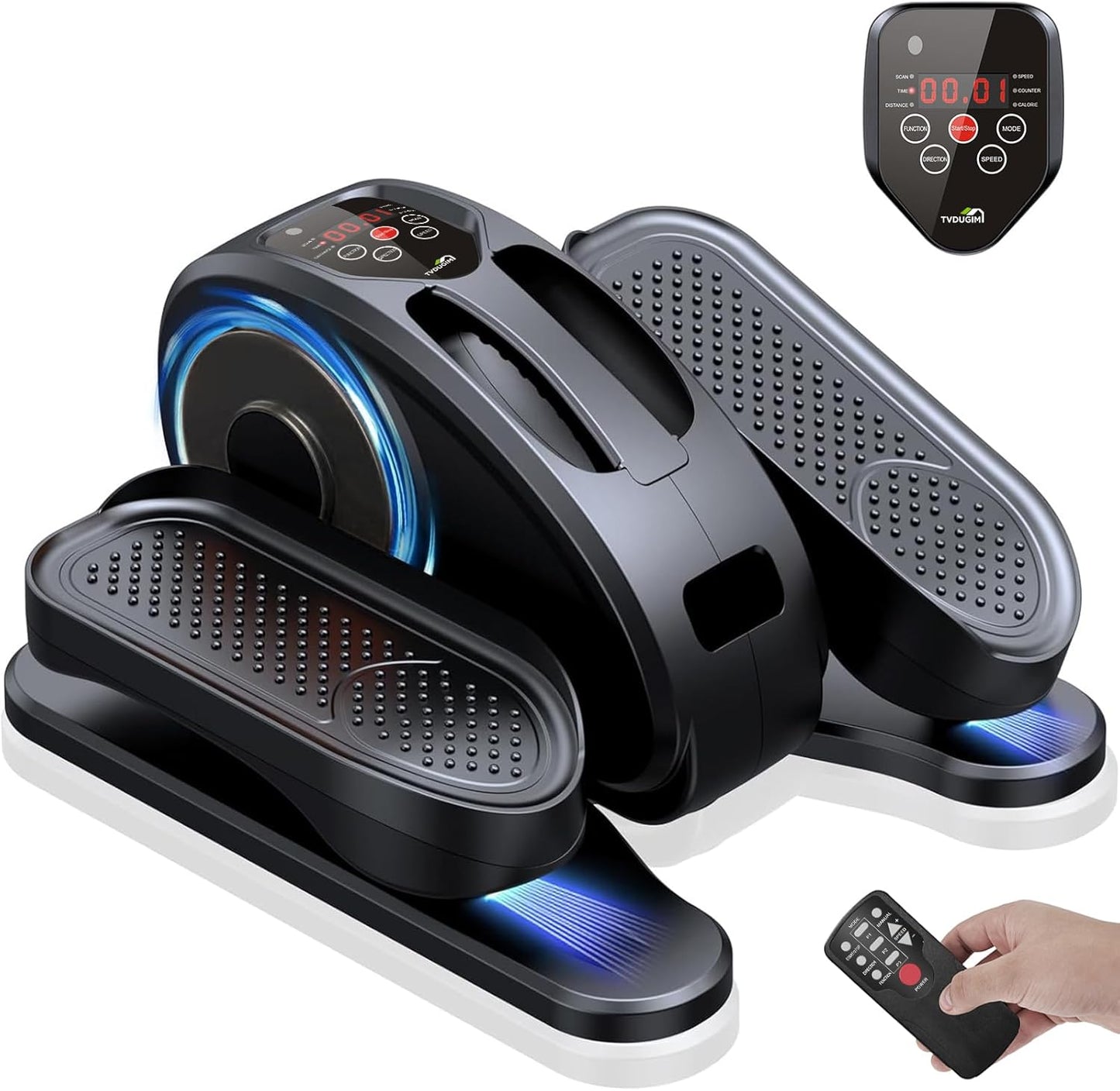 Compact Electric Leg Exerciser: Seated & Quiet