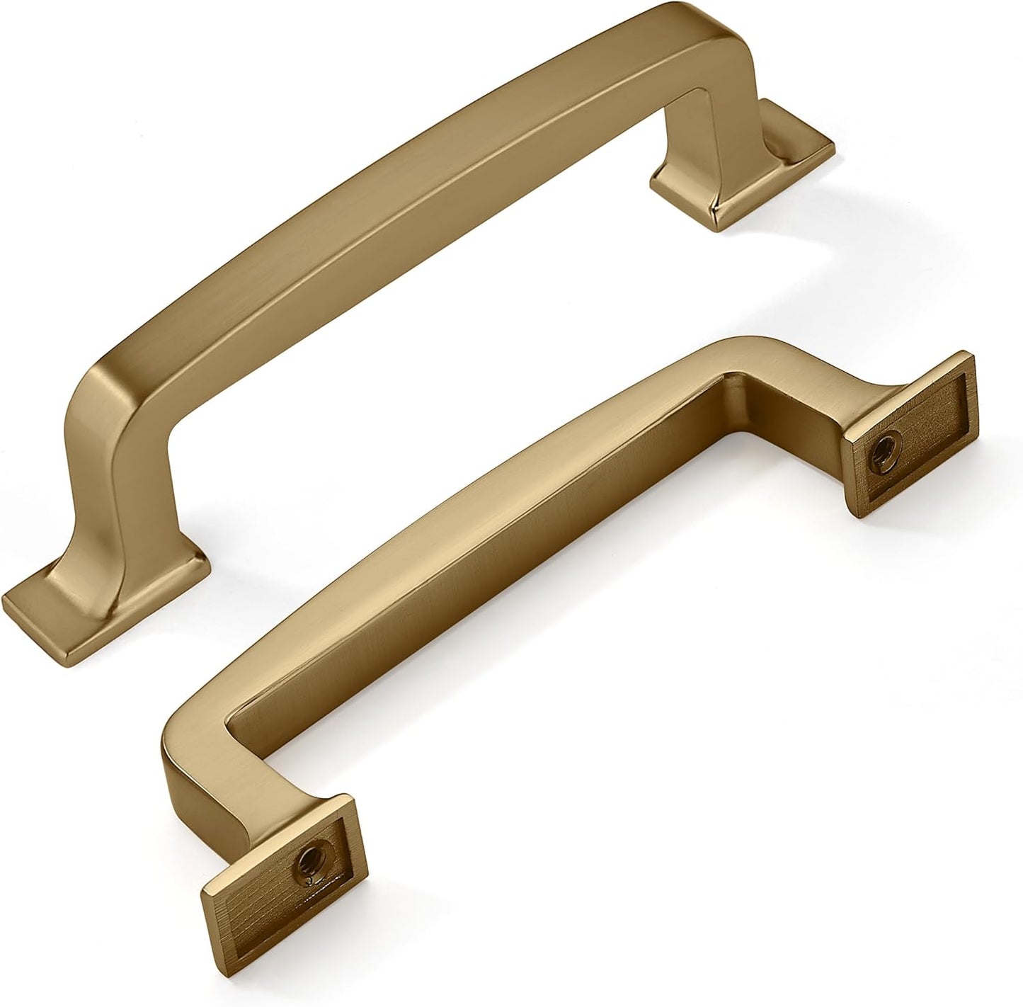 10 Pack Cabinet Handles - 3-3/4 Inch Champagne Bronze Pulls