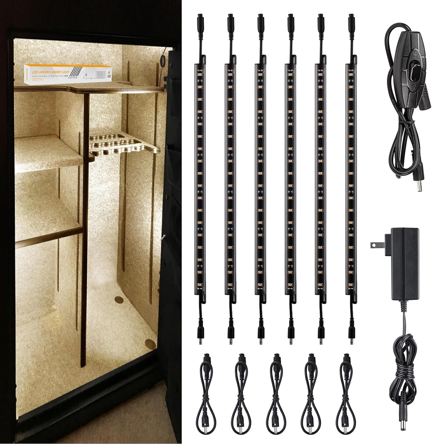 TORCHSTAR LED Safe Lighting Kit for Under Cabinet Use