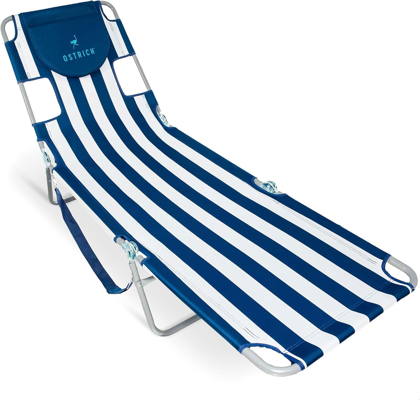Ostrich Beach Lounge Chair - Portable Adjustable Recliner