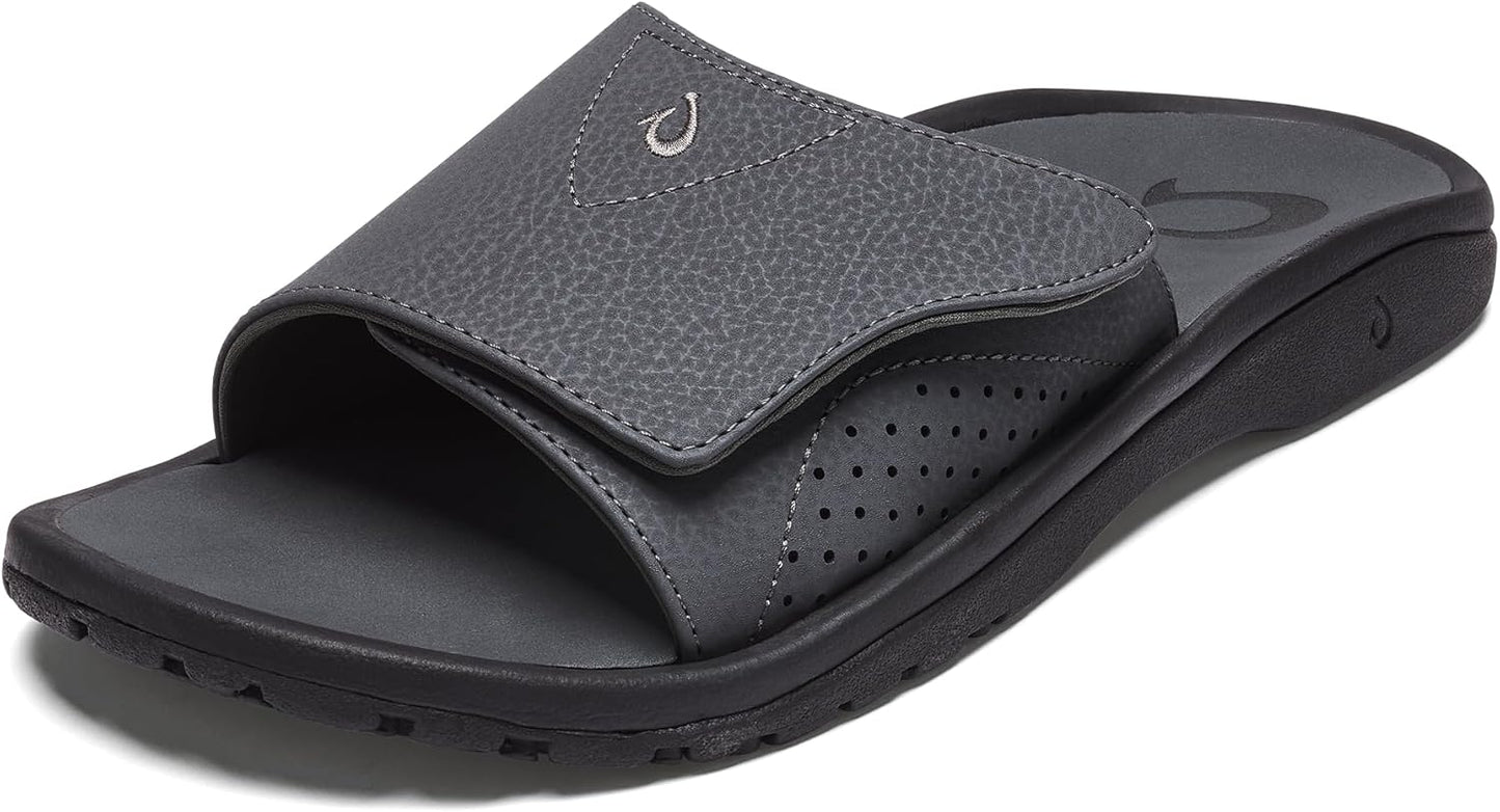 OLUKAI Nalu Slide Men's Sandals for All-Day Comfort & Support