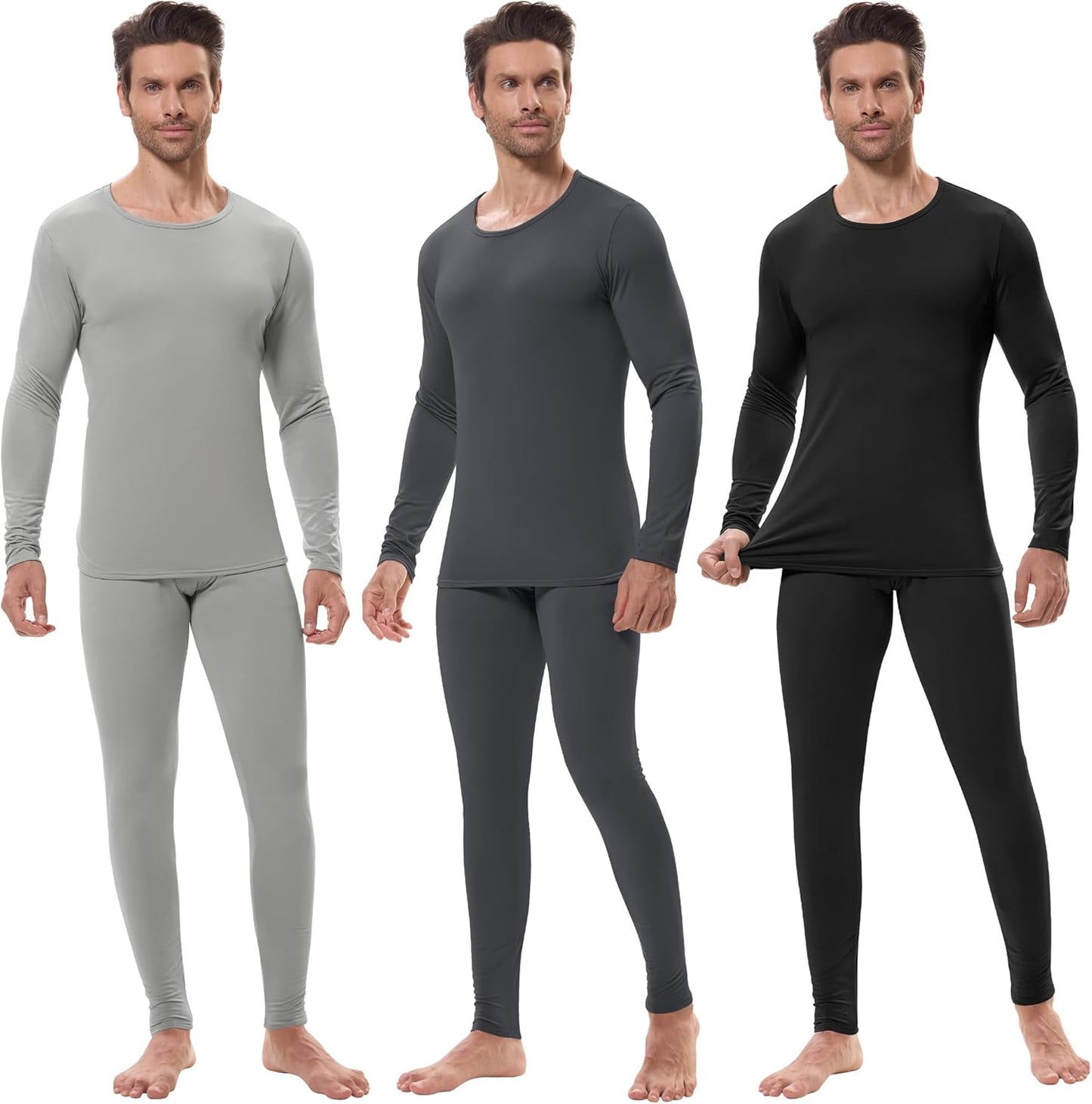 URATOT Men's Thermal Underwear Set for Cold Winter Comfort