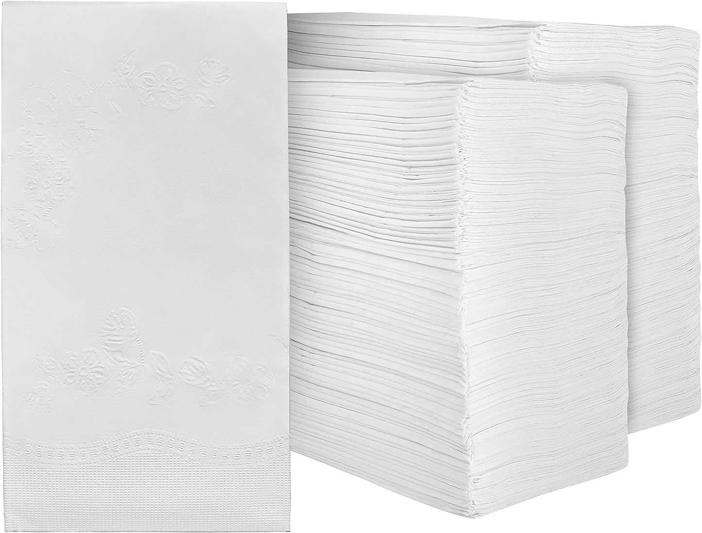 Premium White Disposable Dinner Napkins - Bulk Pack for Events