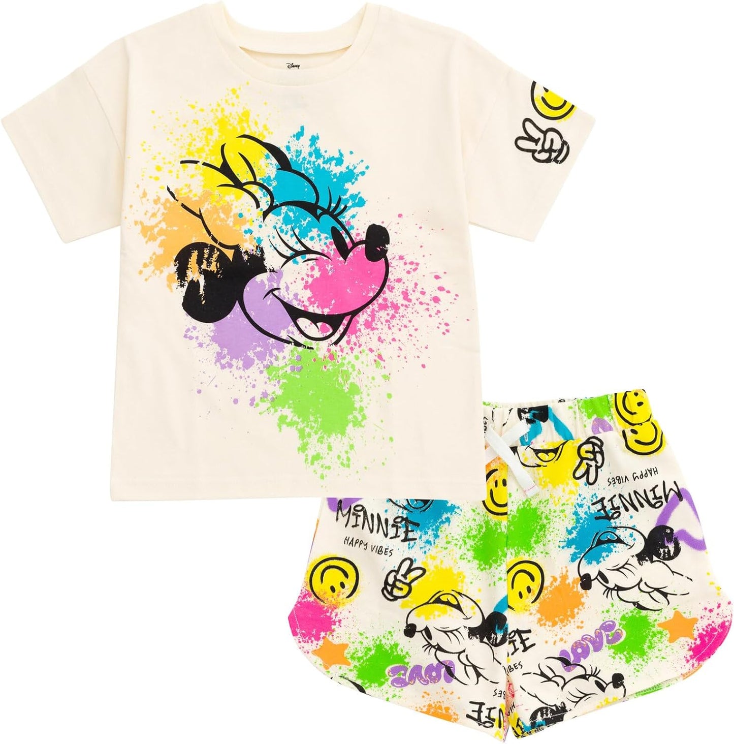 Disney Junior Floral T-Shirt and Shorts Set for Kids Sizes
