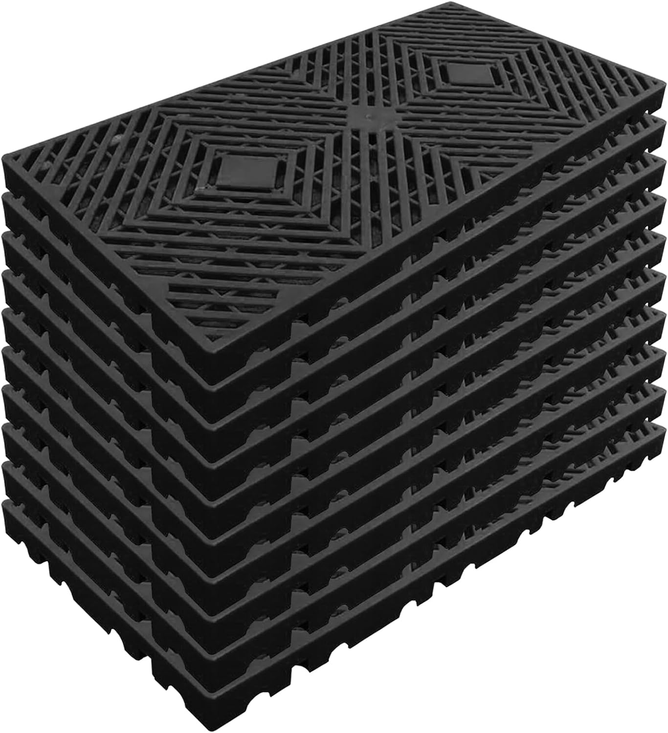 10 Pcs Lightweight Plastic Pallets for Versatile Storage Solutions