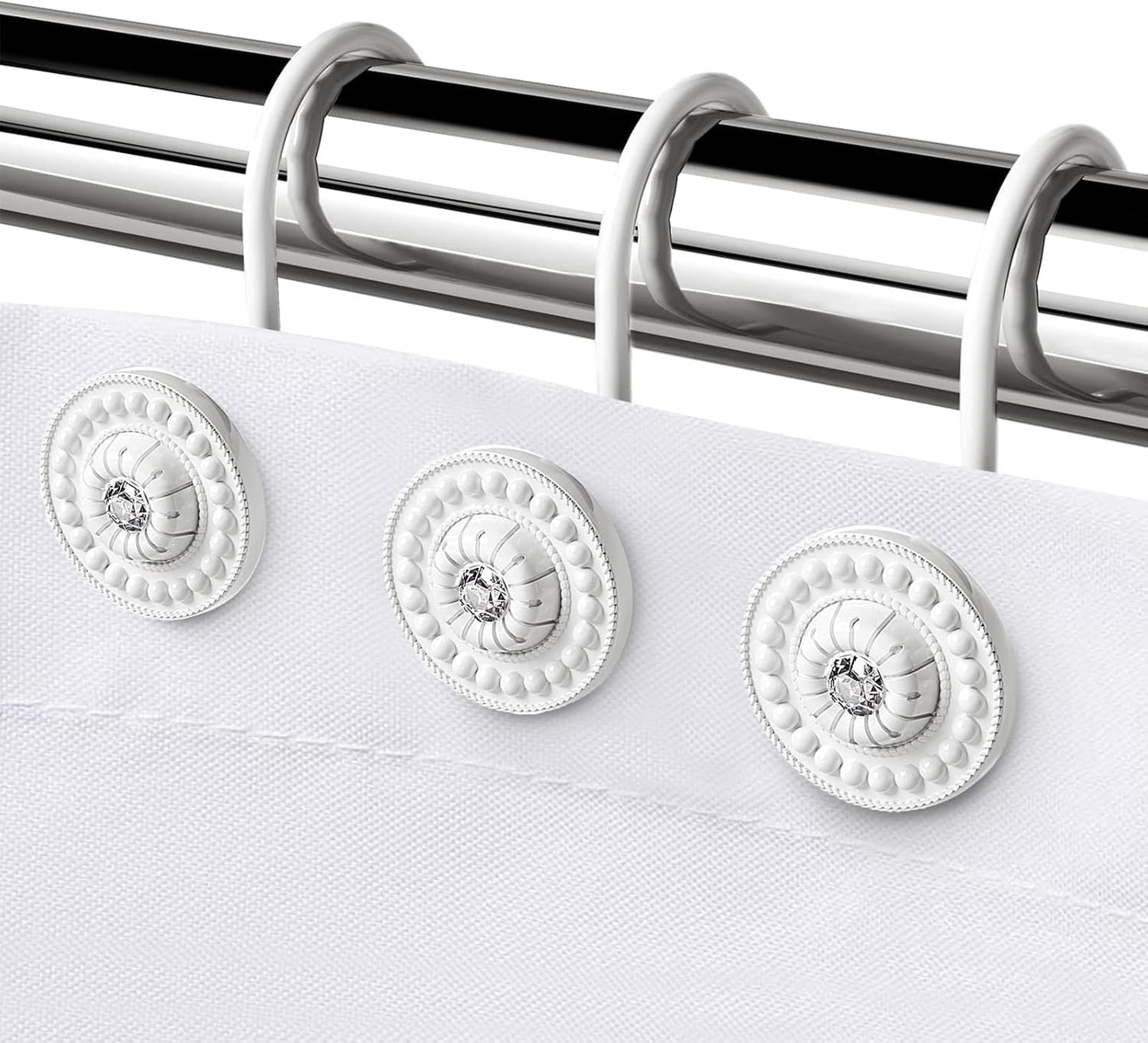 Rust-Proof Metal Shower Hooks Set - iToplin