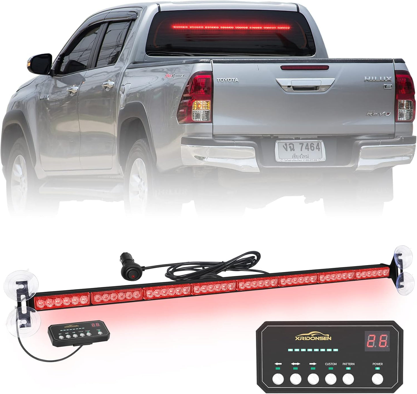 XRIDONSEN 35 inch Traffic Advisor Emergency Light Bar Review