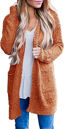 MEROKEETY Women's Long Sleeve Soft Chunky Knit Sweater Cardigan