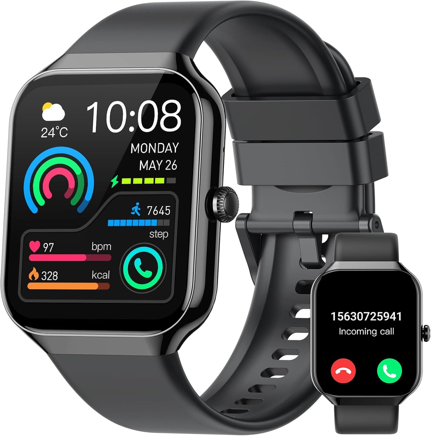 Smart Watch for Men Women with Heart Rate Monitor and More