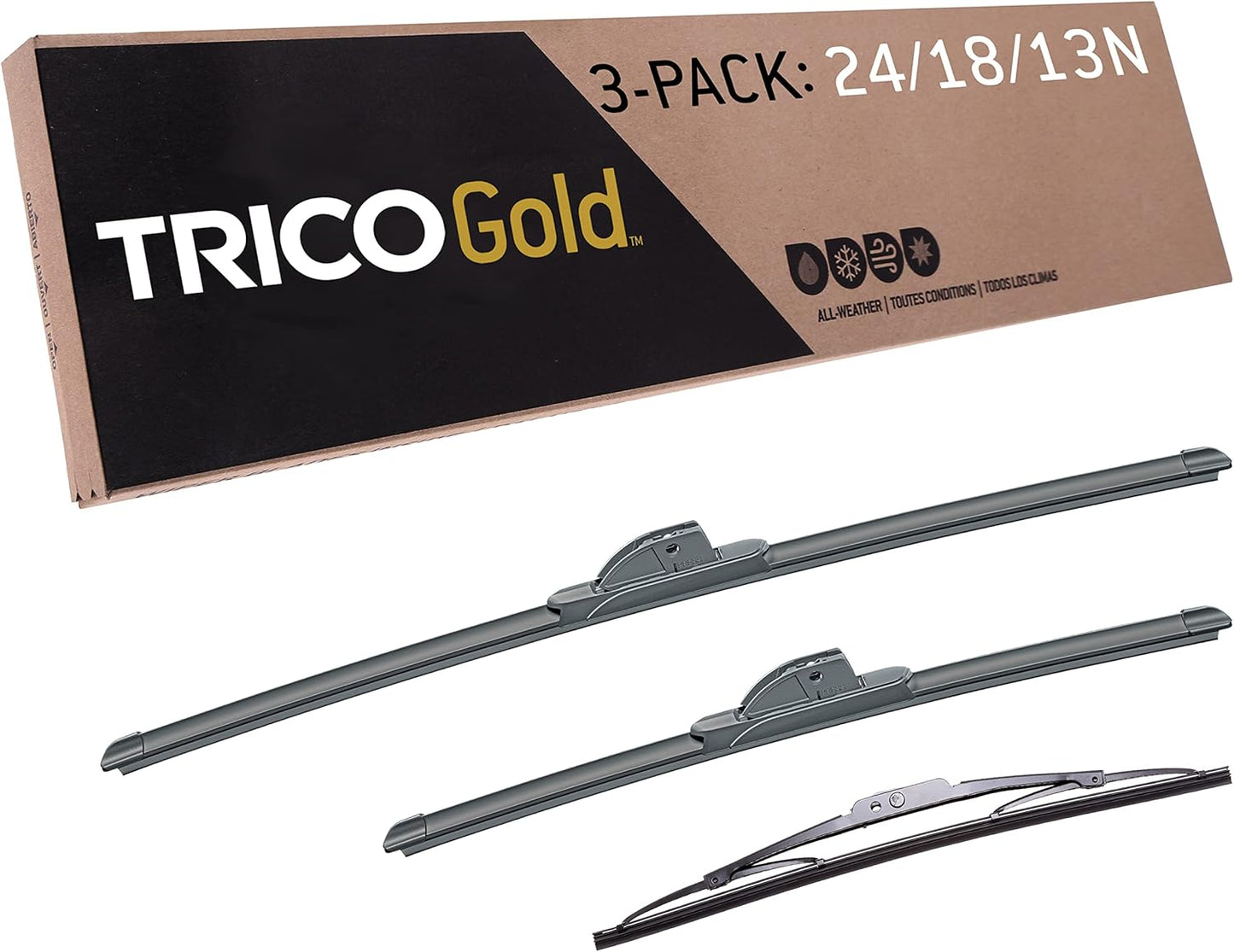 TRICO Gold 3-Piece Wiper Blade Kit for 2018-2020 Chevy Equinox